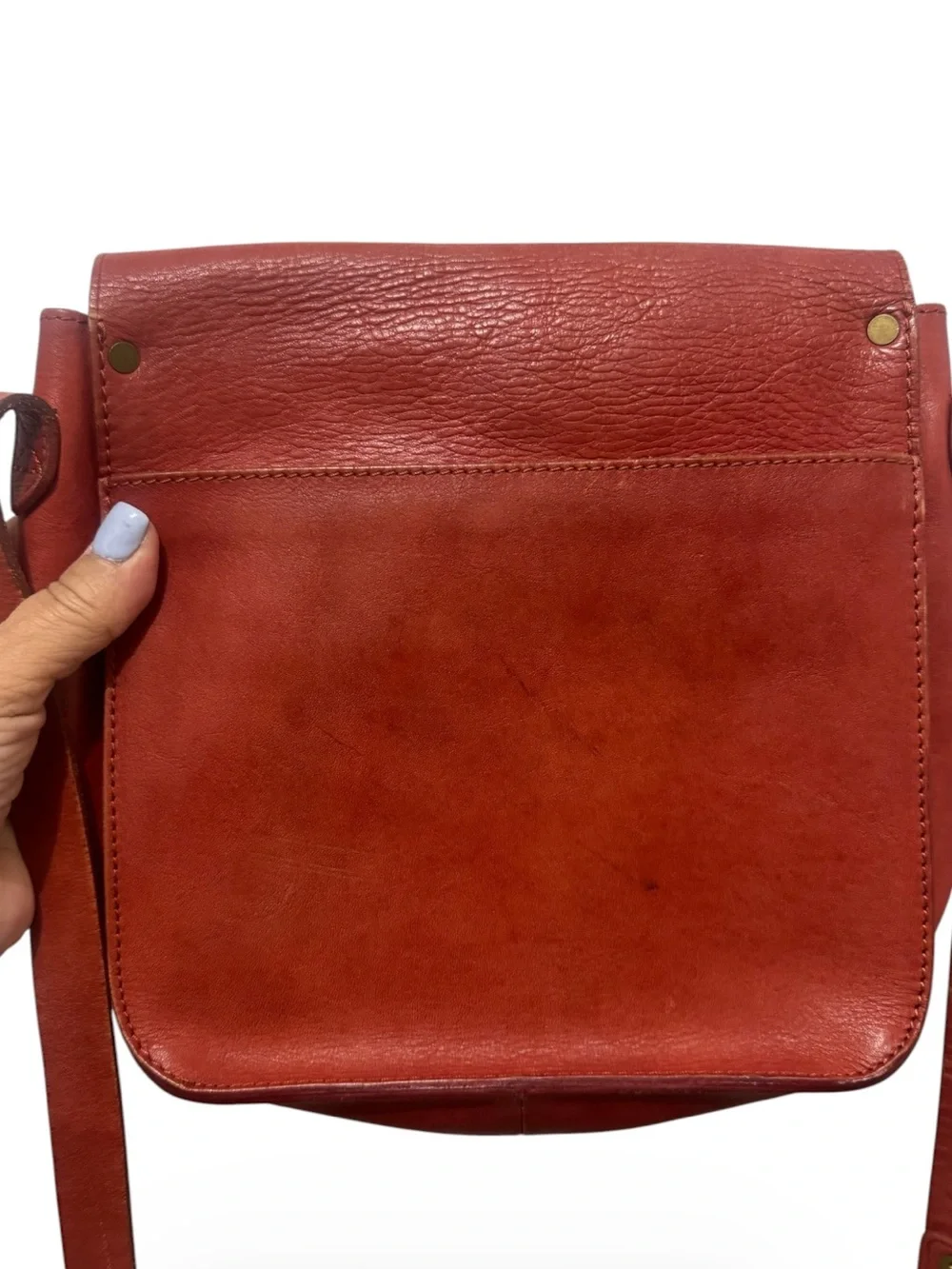 Madewell Watertower Leather Messenger Bag